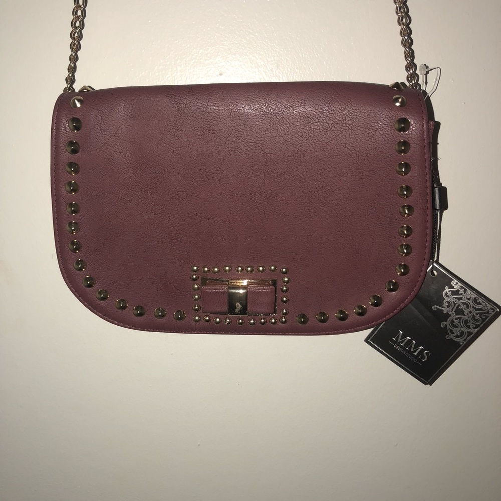 Bow Studded Crossbody Bag